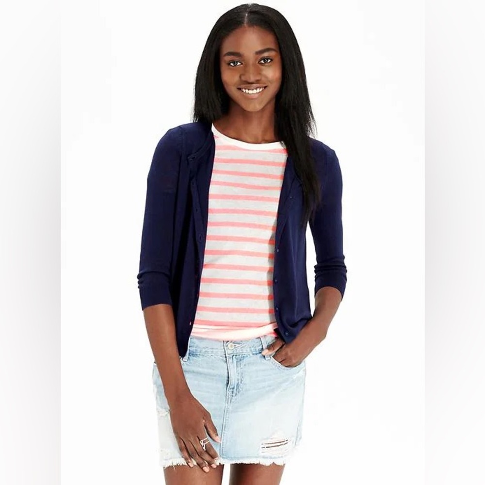 Old Navy Women's Deep Blue Navy Cardigan